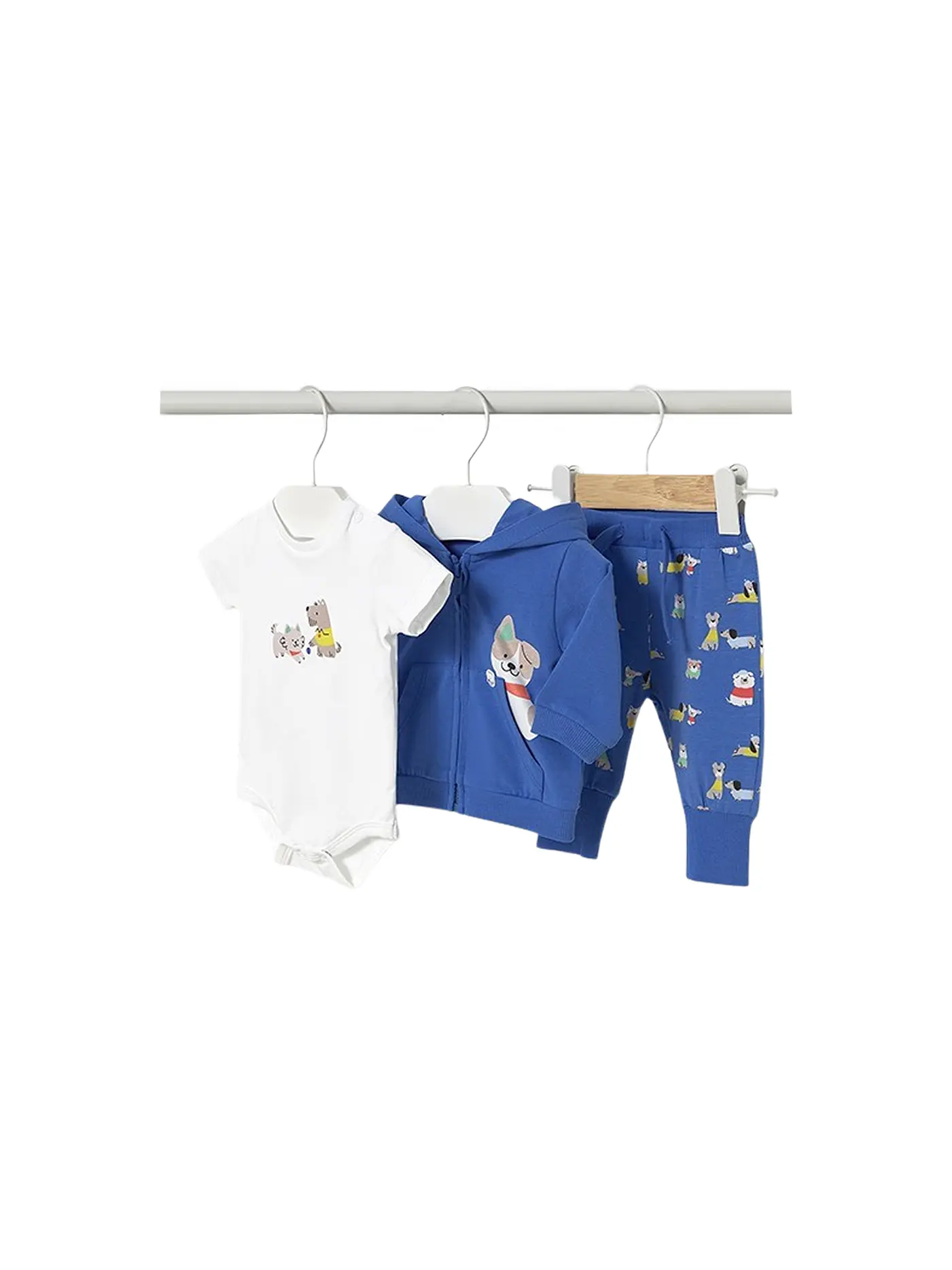 MAYORAL | Baby Jogger Set 3-teilig Body, Sweatjacke und Hose | 